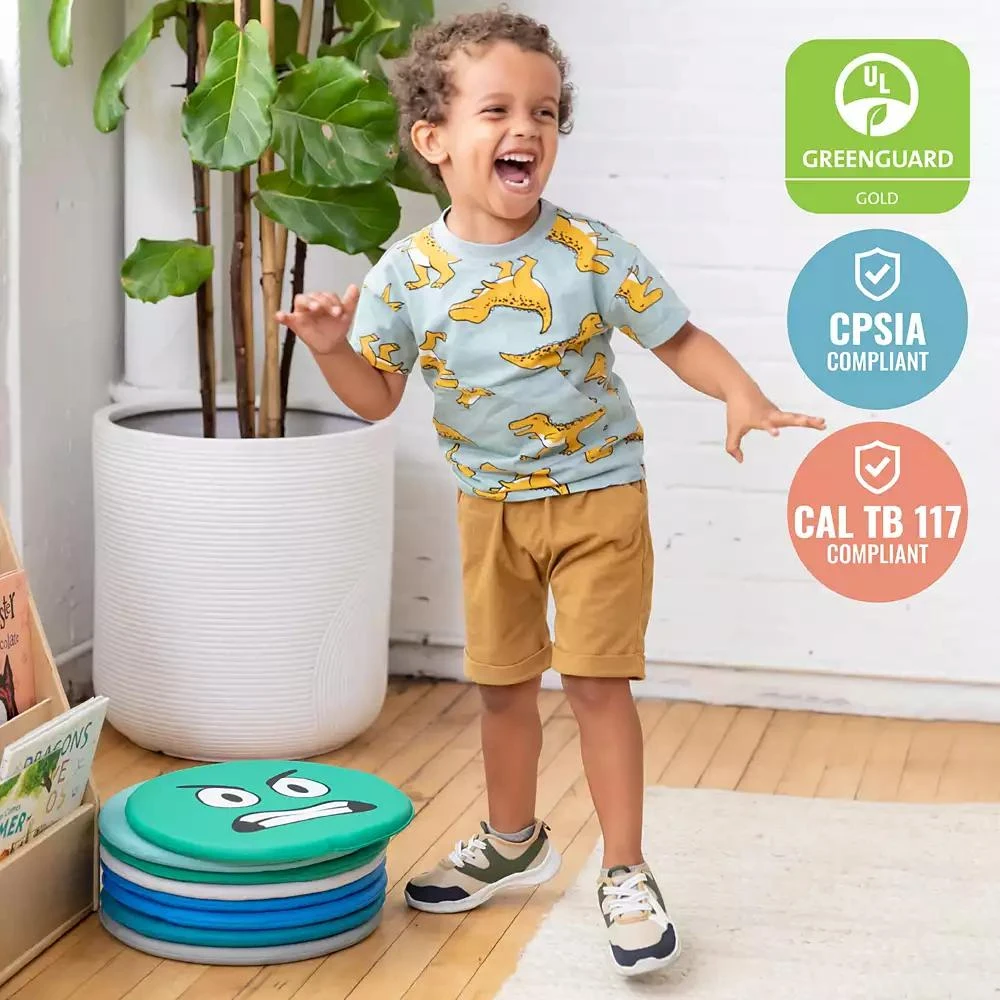 ECR4Kids SoftZone Emotion Pads with Mirror, English, Contemporary, 8-Piece 7