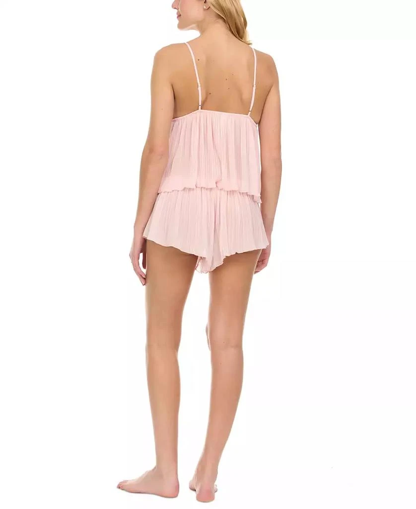 Flora Nikrooz Flora by Floral Nikrooz Women's Cali Pleated Cami & Short Sleep Set 2