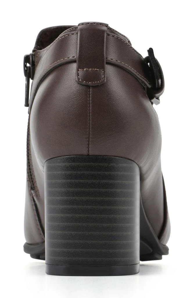 White Mountain Noah Buckled Block Heel Bootie 2