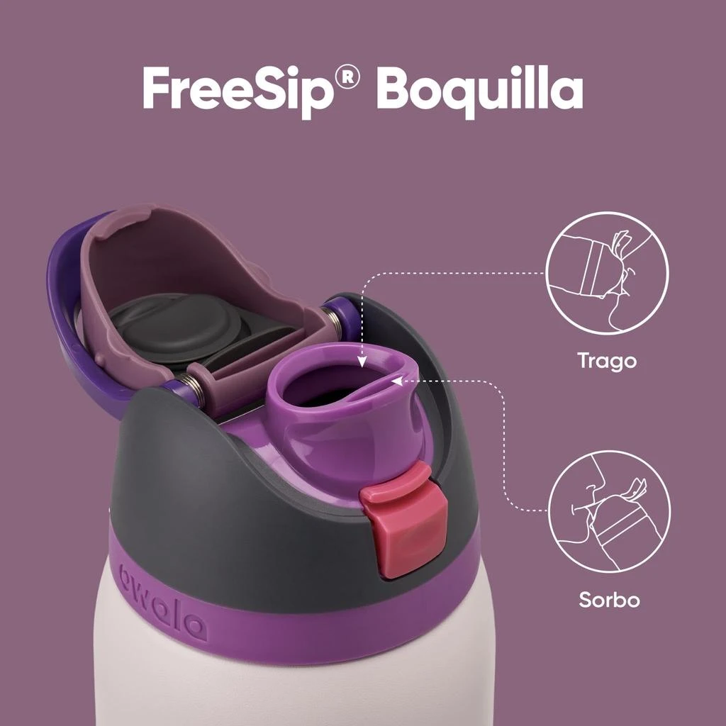 Owala Owala FreeSip Insulated Stainless Steel Water Bottle with Straw for Sports, Travel, and School BPA-Free Sports Water Bottle, 32 oz, Dreamy Field 4
