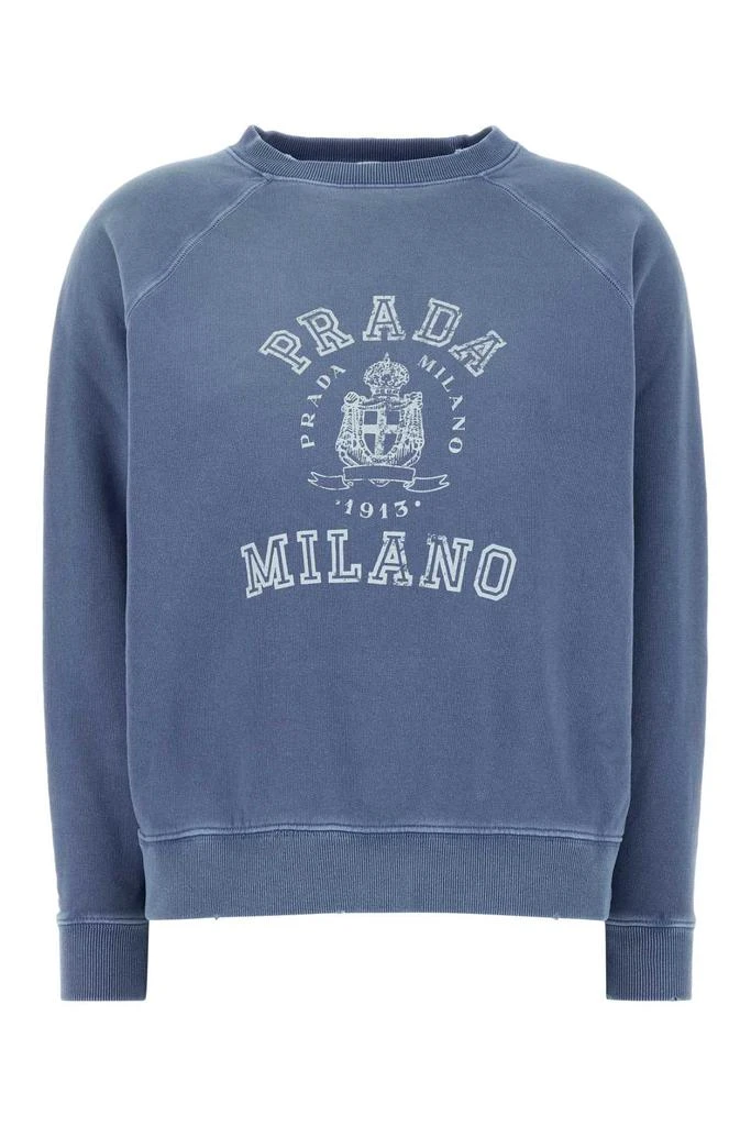 Prada Air Force Blue Cotton Sweatshirt 1