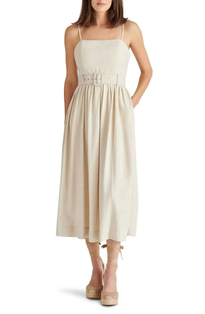 steve madden laney asymmetric hem dress Steve Madden Women's Laney Sleeveless Flowy Dress - Red - Size XL