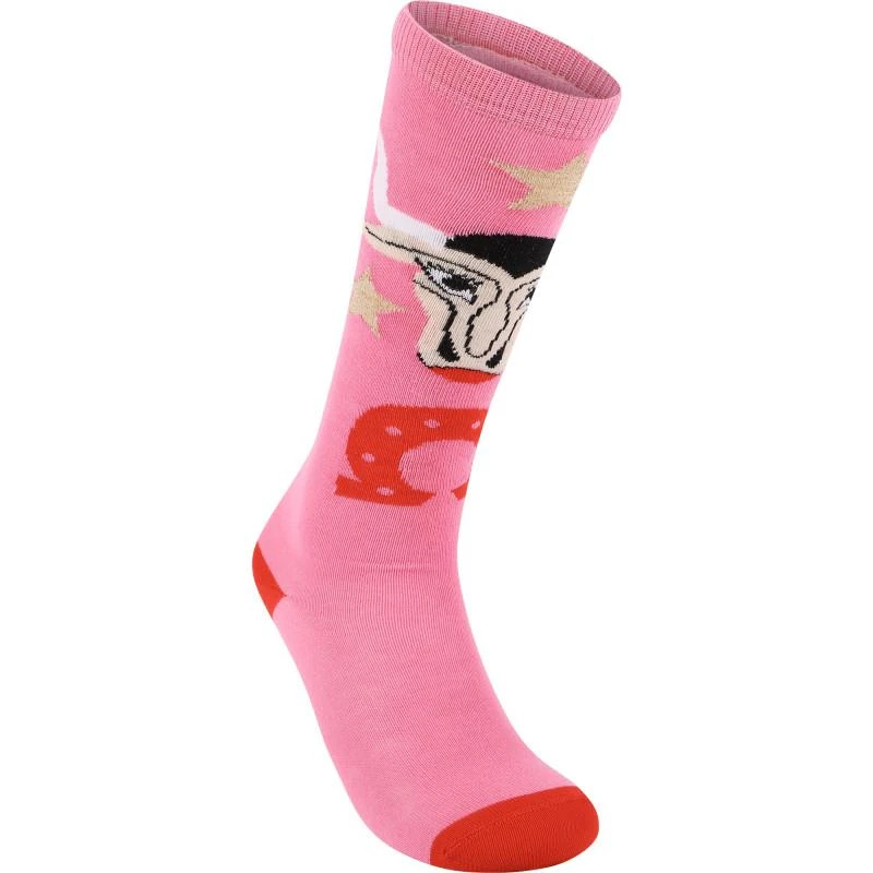 Raspberry Plum Buffalo socks in pink 2