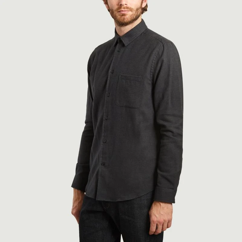 Samsoe - Samsoe Liam NF flannel shirt Darkest spruce mel SAMSOE - SAMSOE 2