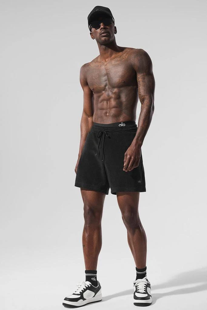 Alo 7" Coastal Terry Short - Black 1