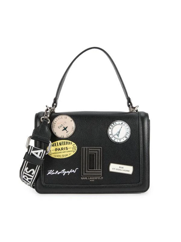 Karl Lagerfeld Paris Simone Logo Leather Top Handle Bag 1