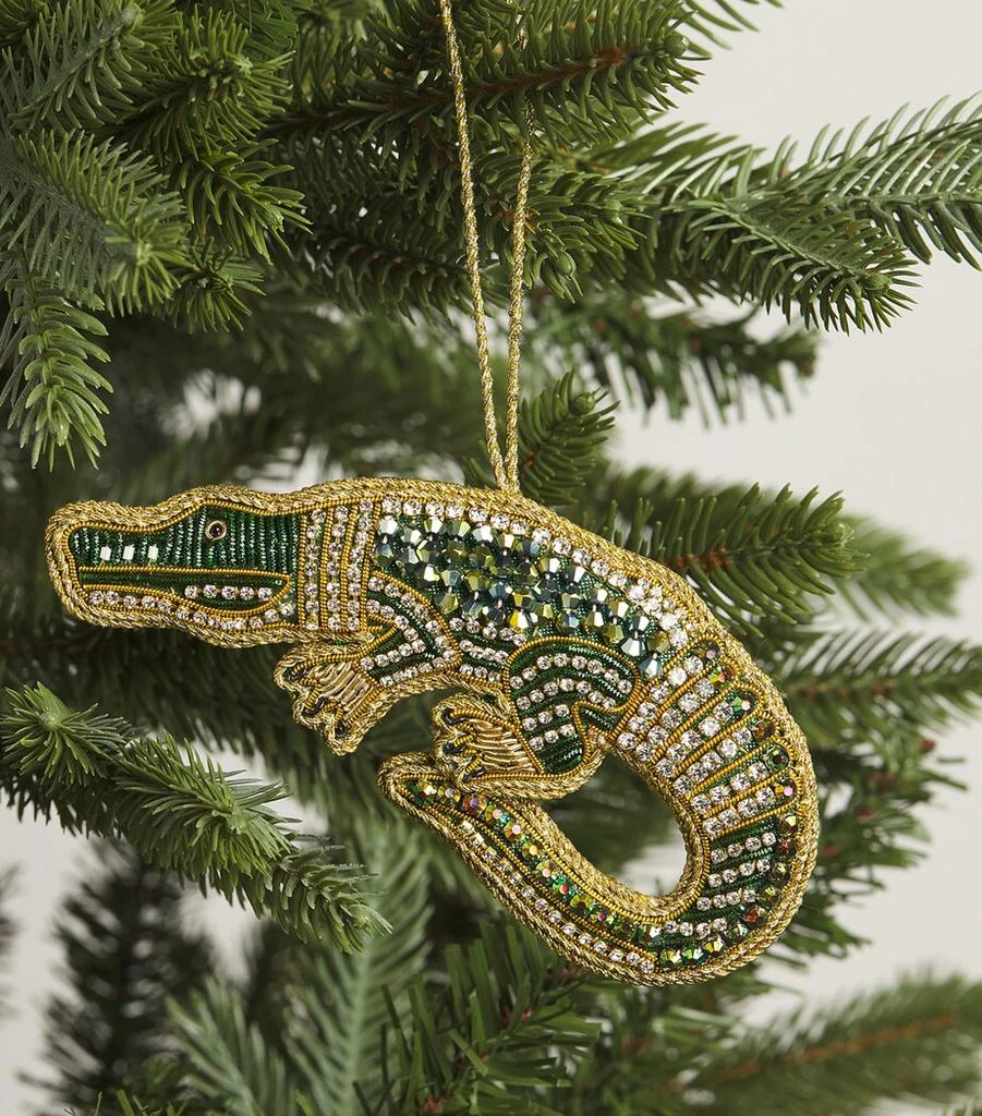 Tinker Tailor Embellished Alligator Tree Decoration 2
