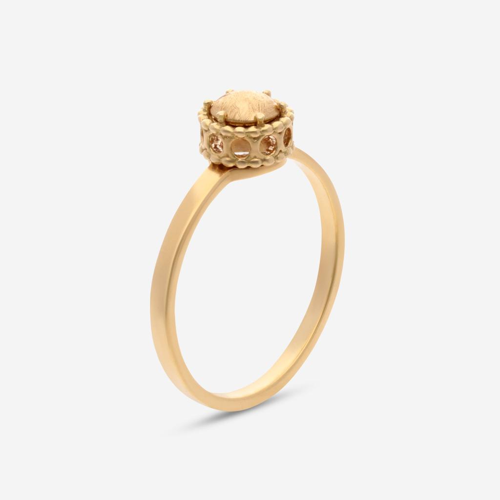 Nanis Nanis 18K Yellow Gold Ring Sz. 7.25  AH2-568