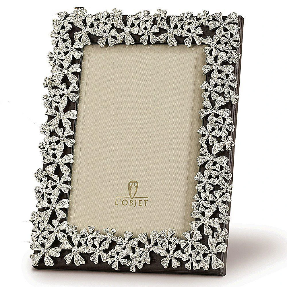 L'Objet Platinum Garland Frame, 4" x 6" 1