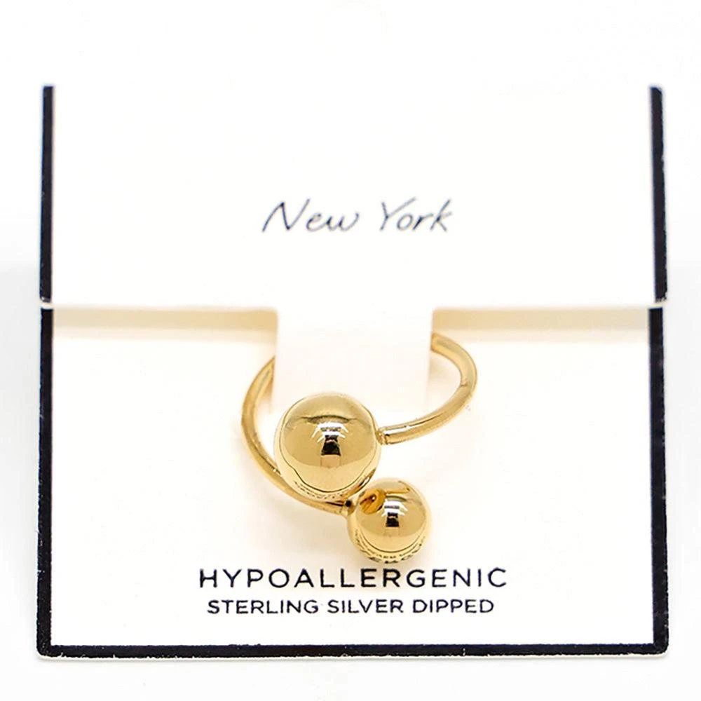 FASHNZFAB SECRET BOX_Sterling Silver Dipped Hypoallergenic Ball Tip Wrapped Ring 3