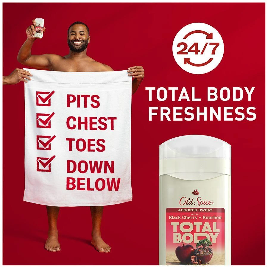 Old Spice Deodorant Stick, Aluminum Free Black Cherry + Bourbon 3