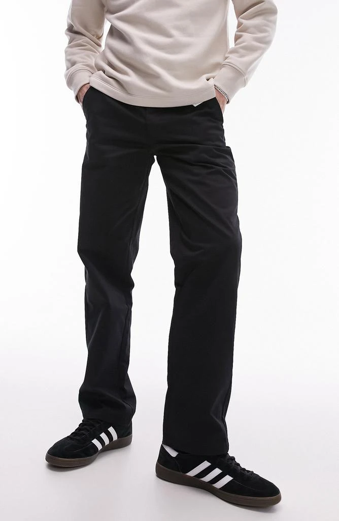 Topman Relaxed Fit Straight Leg Pants 1