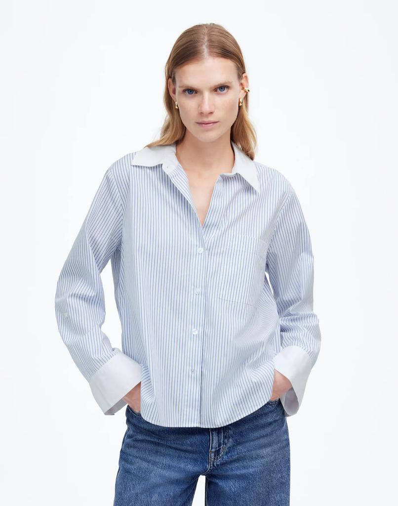 Madewell Easy Y-Neck Button-Up Shirt
