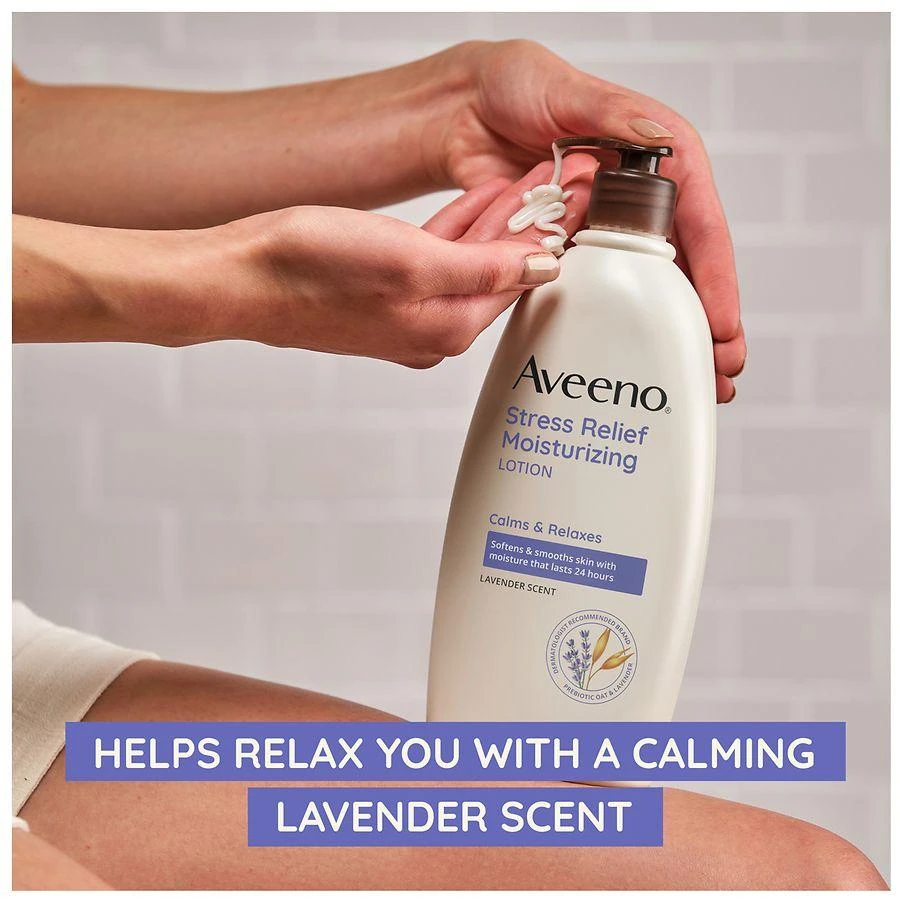 Aveeno Stress Relief Moisturizing Lotion Lavender 6