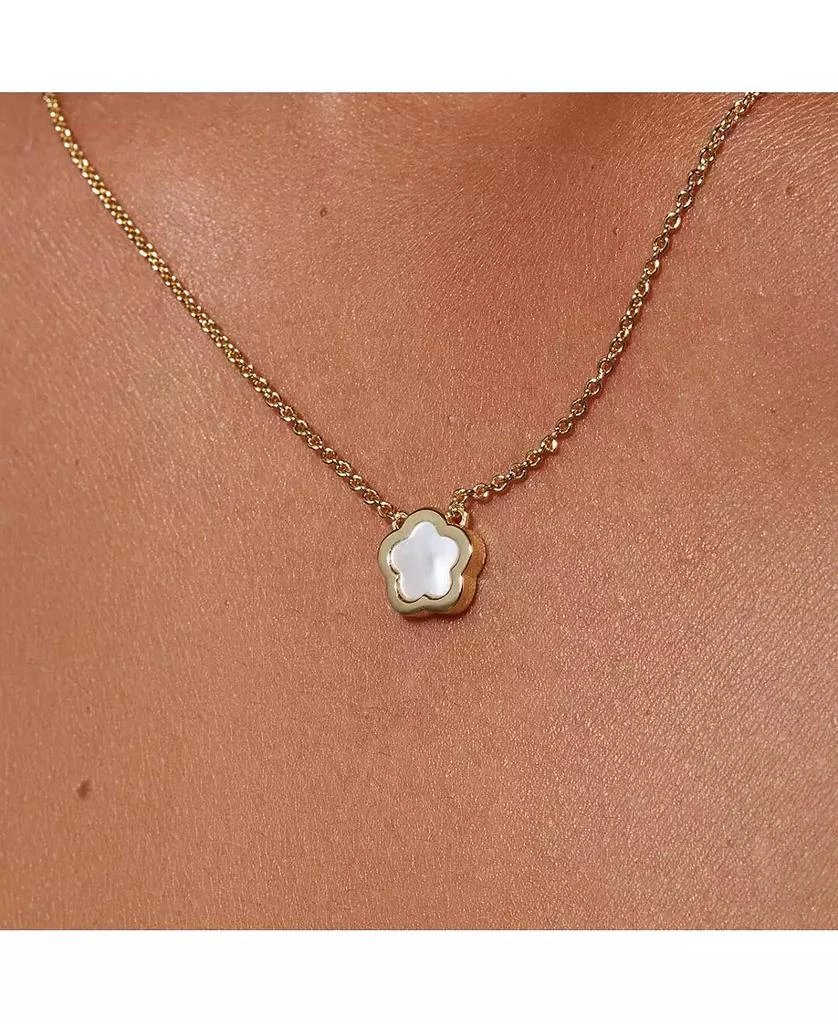 Ana Luisa Mother of Pearl Inlay Flower Pendant - Saya 4