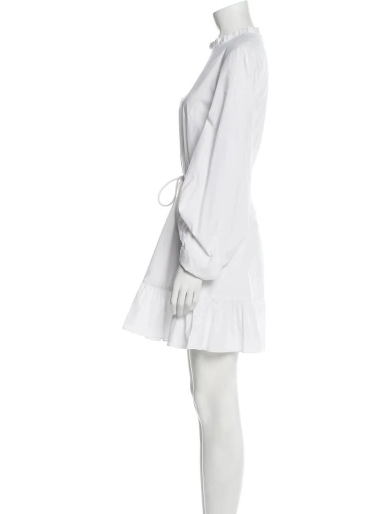 Staud Long Sleeve Carolina Dress In White 2