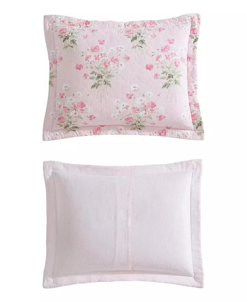 Laura Ashley Veronicas Bouquet Reversible 3 Piece Quilt Set 7