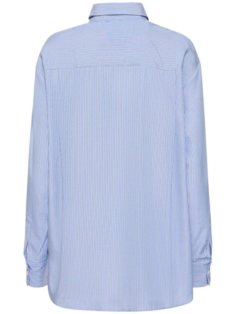The Frankie Shop Lui Cotton Blend Oxford Shirt 4