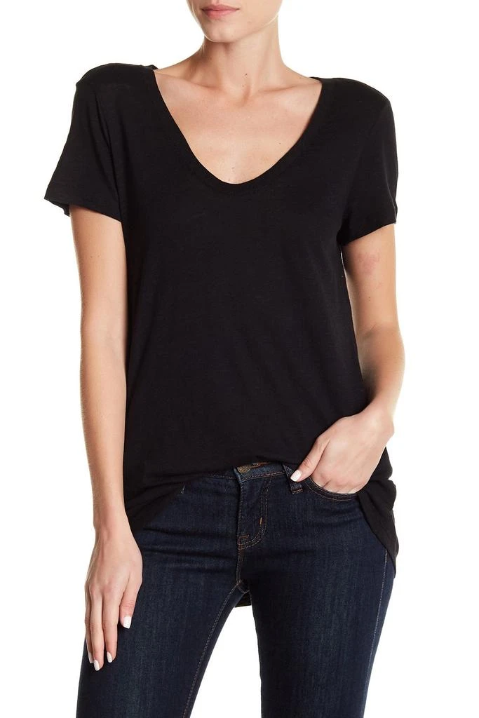 NORDSTROM RACK Scoop Neck Slub T-Shirt 1