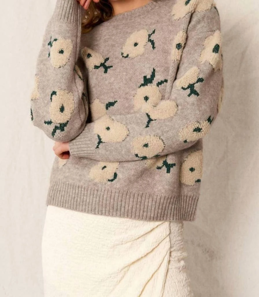 En Creme En Creme - Flower Cloud Pullover Sweater 2