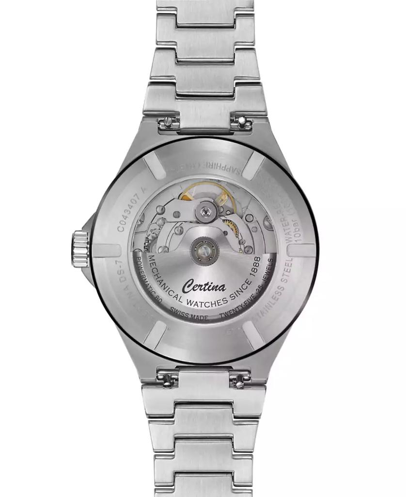 Certina Unisex Swiss Automatic DS-7 Powermatic 80 Stainless Steel Bracelet Watch 39mm