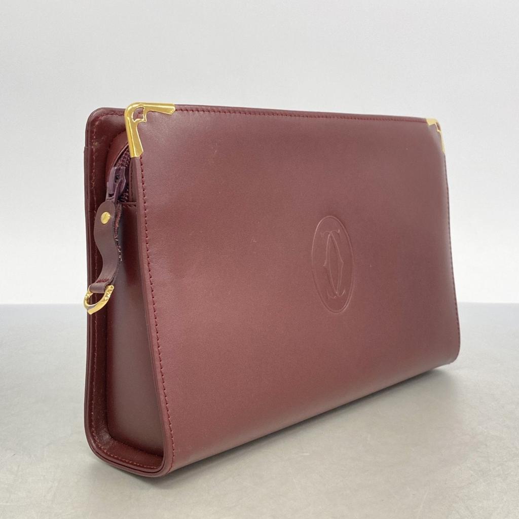 Cartier Leather Clutch Bag (Pre-Owned)