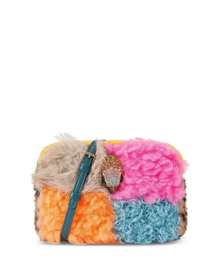 Kurt Geiger Hoxton Medium Multicolor Faux Fur Camera Bag