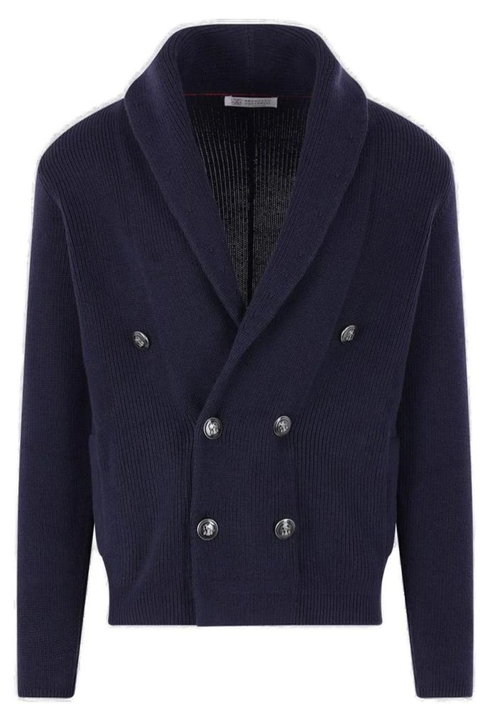 Brunello Cucinelli Brunello Cucinelli Double-Breasted Knitted Cardigan 1