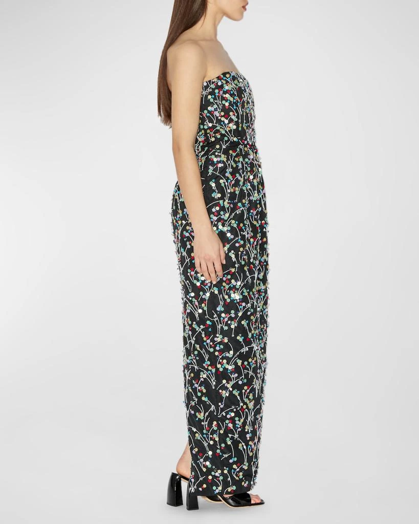 Bernadette Lena Sequin Embroidered Strapless Gown 3
