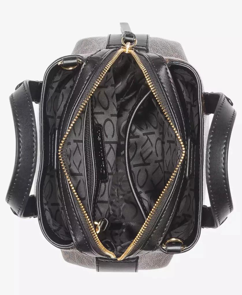 Calvin Klein Millie Signature Triple Compartment Crossbody with Zippered Coin Pouch 4