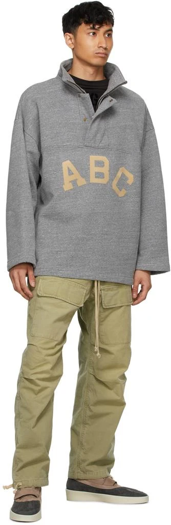Fear of god Grey 'ABC' Pullover Zip-Up Sweater 4