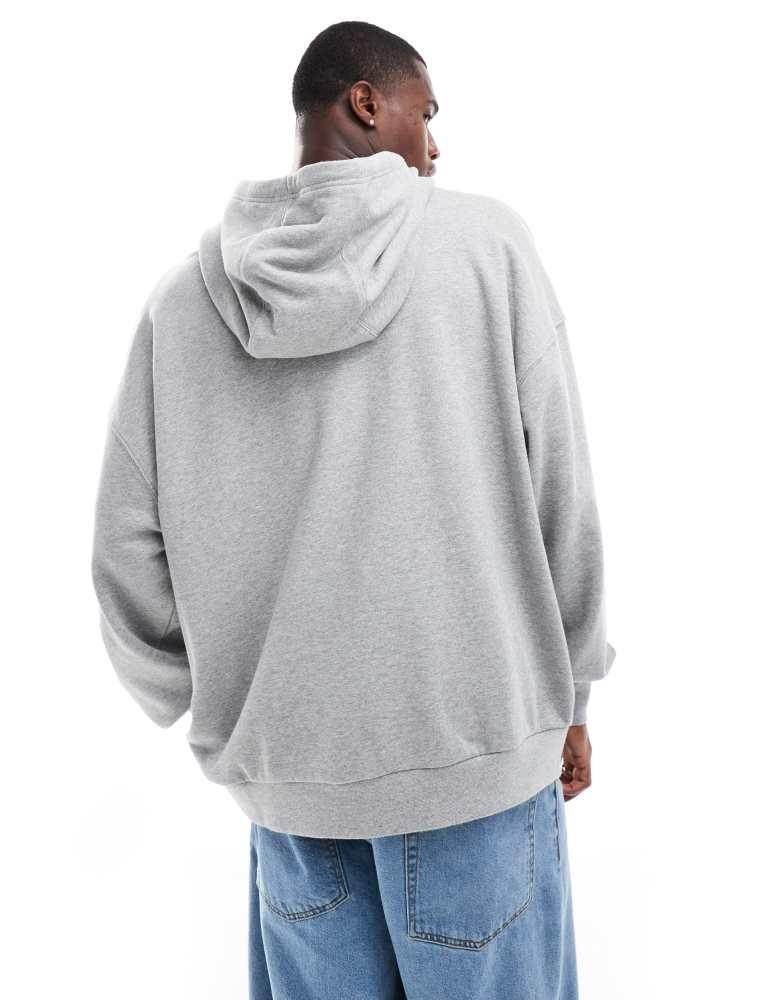 nike grey oversized hoodie