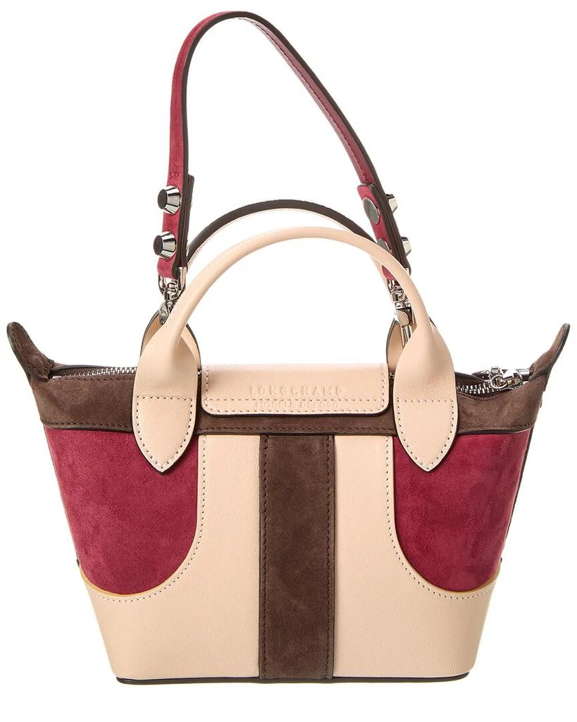 Longchamp Longchamp Le Pliage Cuir XS Leather & Suede Short Handle Tote 2