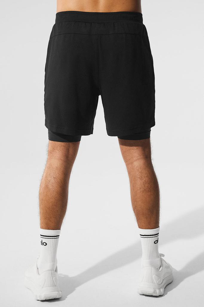 Alo Conquer React 2-In-1 Performance Short - Black/Black