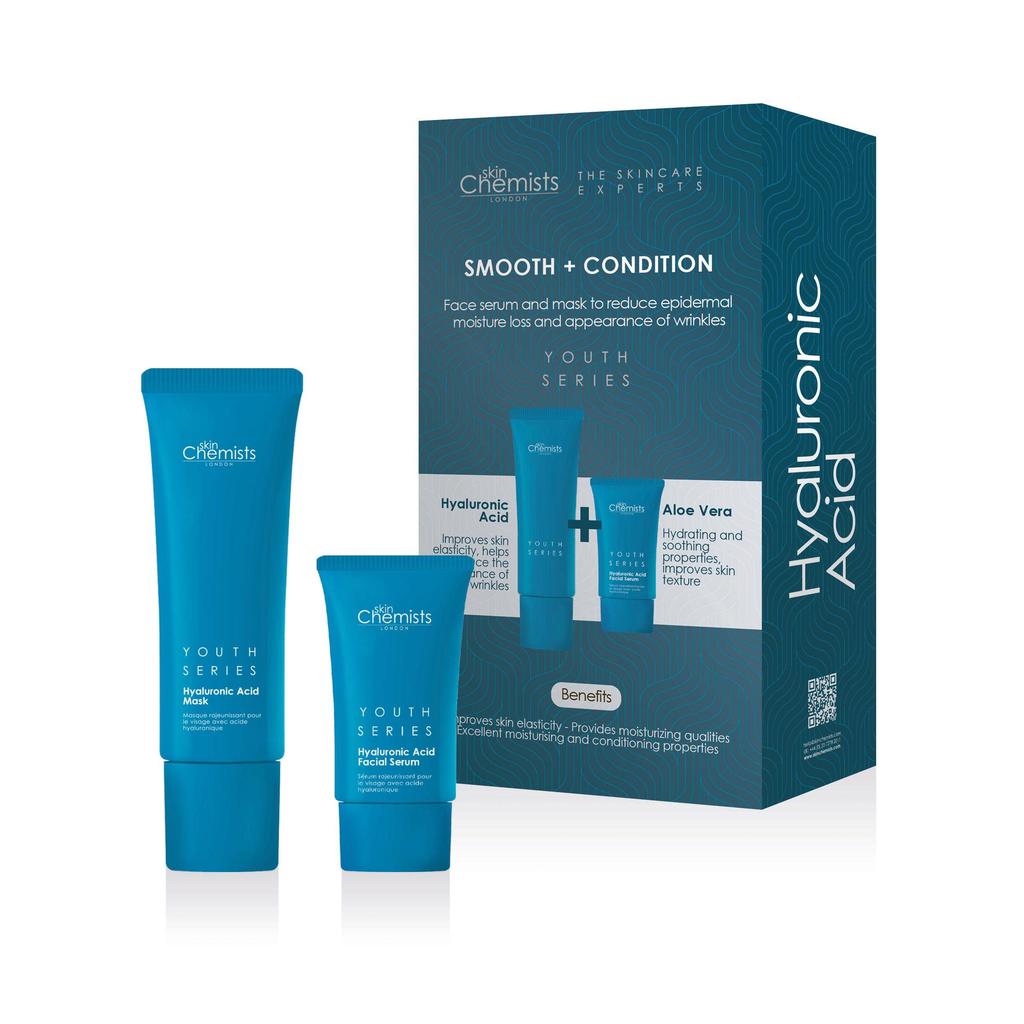 skinChemists Hyaluronic Acid Anti-Ageing Smooth + Condition Kit