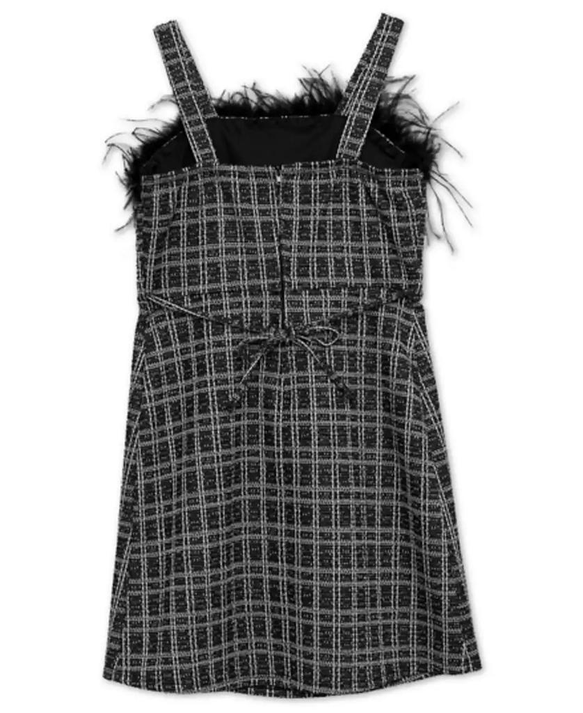 Speechless Big Girls Feather Trim Knee Length Dress
