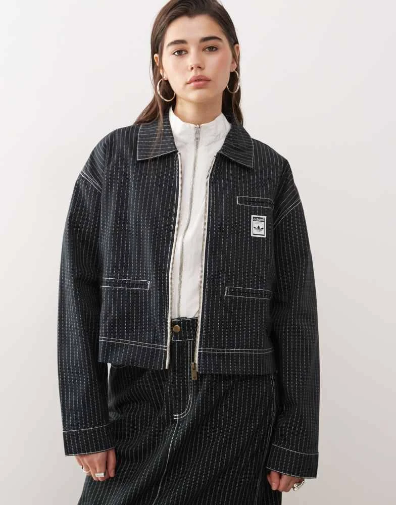 Adidas adidas Originals Wabash jacket in grey 1