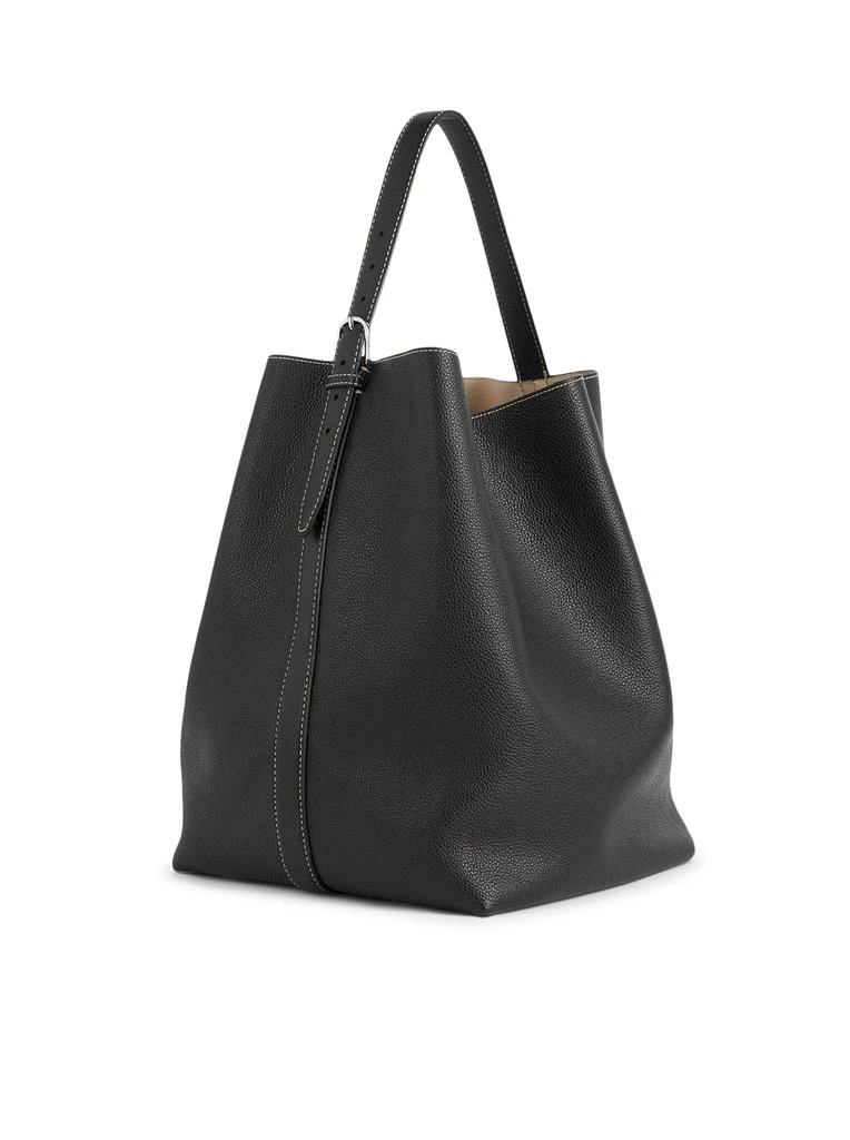 Totême BELTED TOTE BAG IN HAMMERED CALFSKIN 4