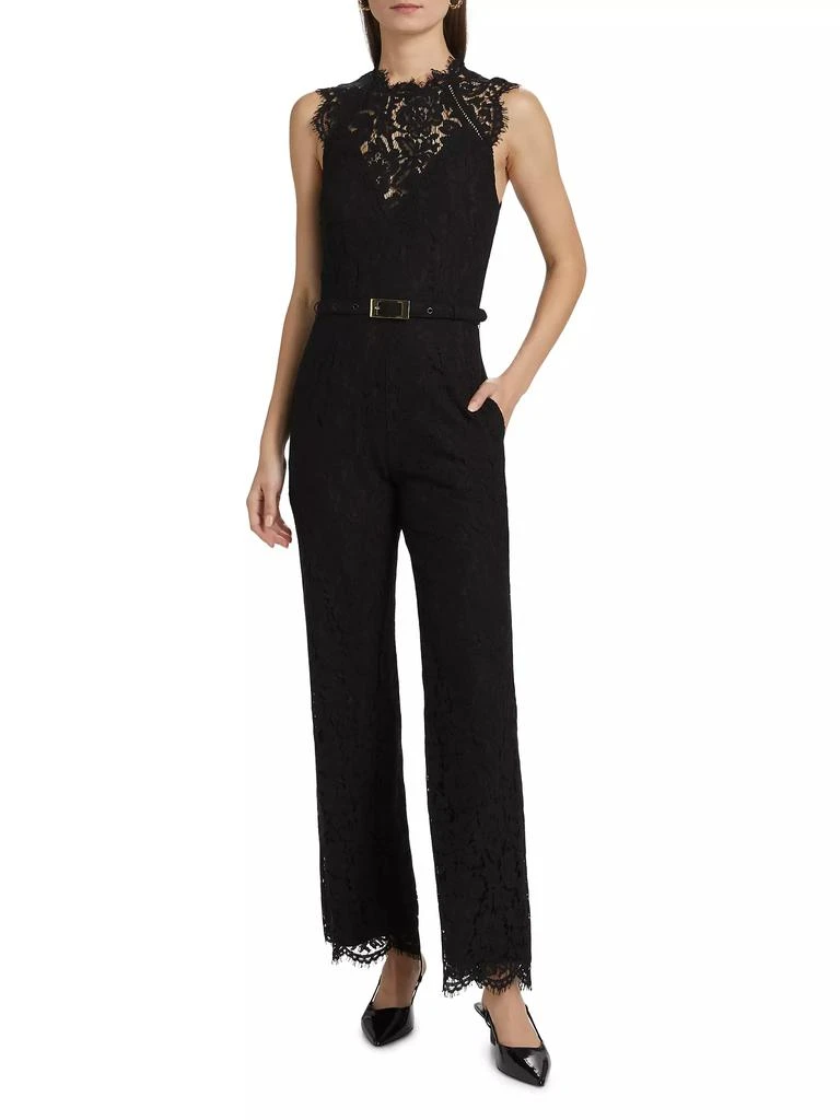 Generation Love Jin Lace-Trim Cotton-Blend Jumpsuit 3