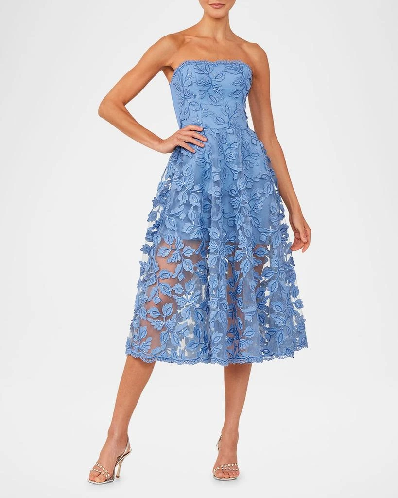 HELSI Florence Strapless Lace Applique Midi Dress 2