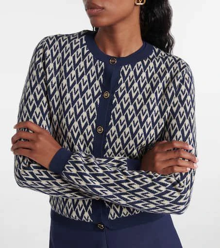 Valentino Toute La V virgin wool cardigan 5