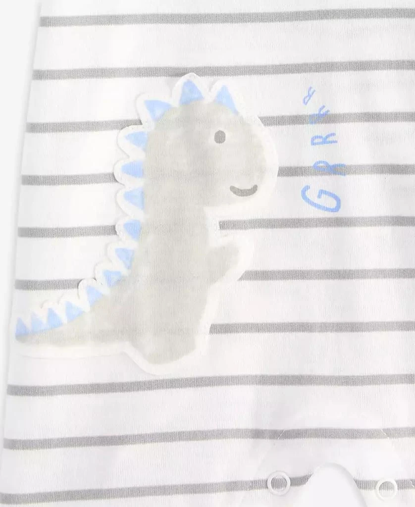 First Impressions Baby Boys Dinosaur Striped Sunsuit, Created for Macy's 3
