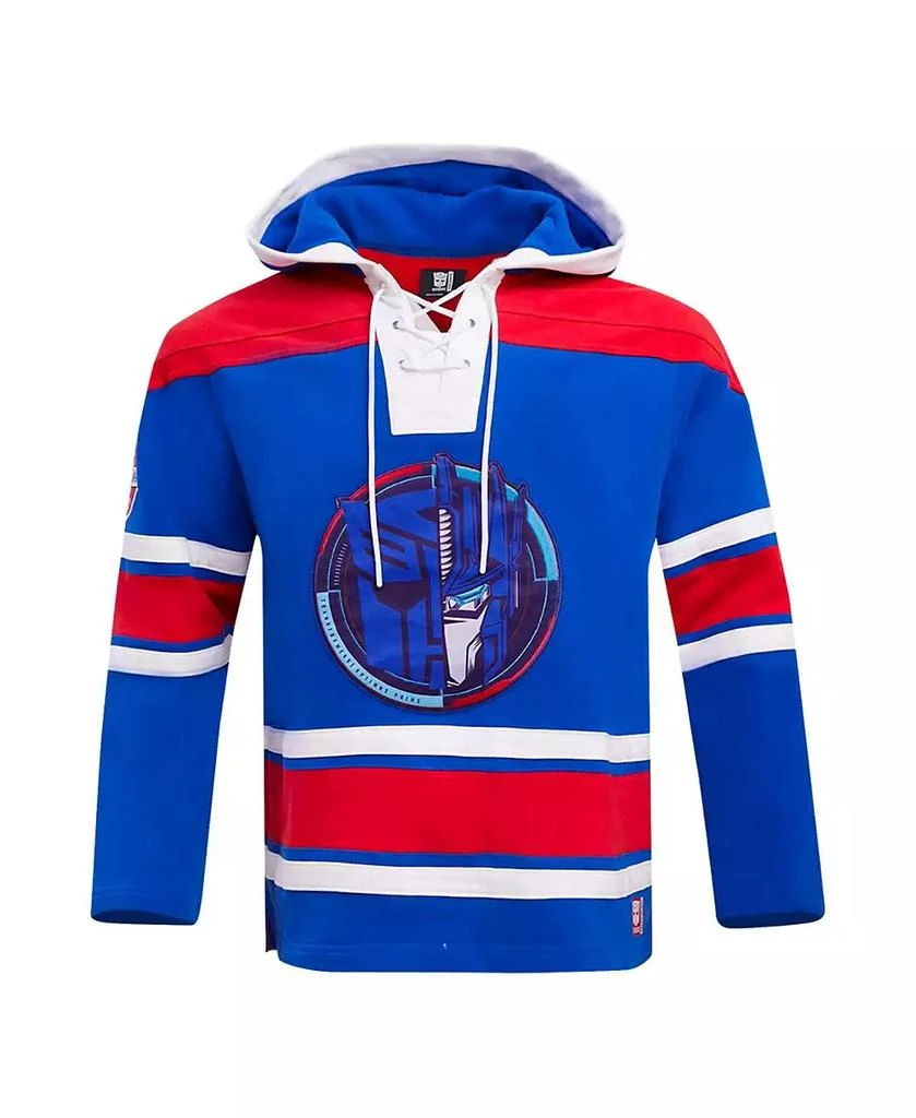 Freeze Max Men's Optimus Prime Royal Transformers Hockey Pullover Hoodie 3