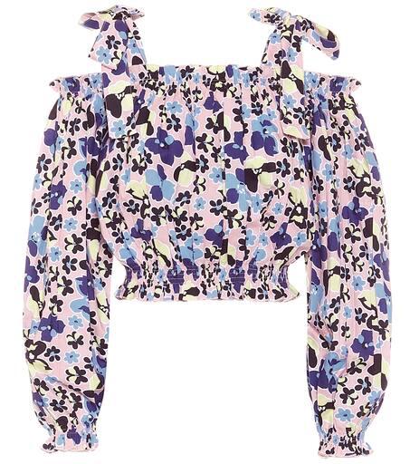 Alexandra Miro Gypsy floral cotton crop top