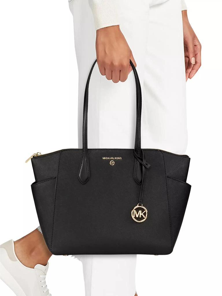 Michael Kors Medium Marilyn Saffiano Leather Tote Bag 2