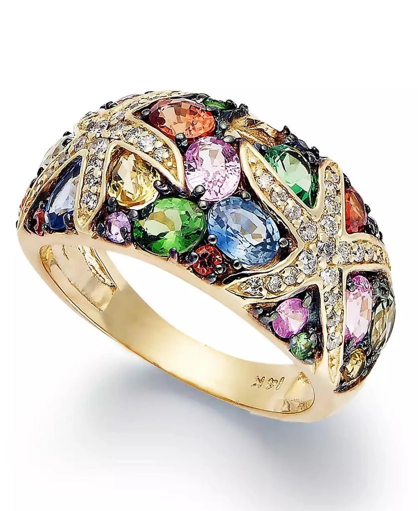 Effy EFFY® Multistone and Diamond Starfish Ring (3-1/2 ct. t.w.) in 14k Gold 1