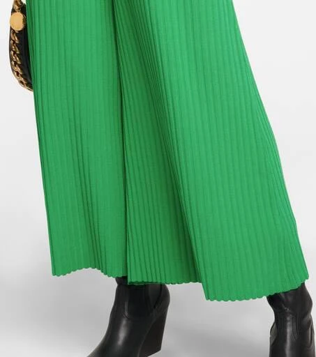 Stella McCartney Ribbed-knit culottes 5
