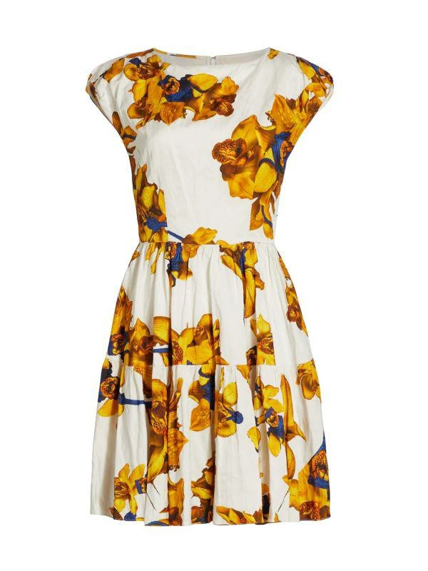 Jason Wu Floral Cap-Sleeve Minidress 6