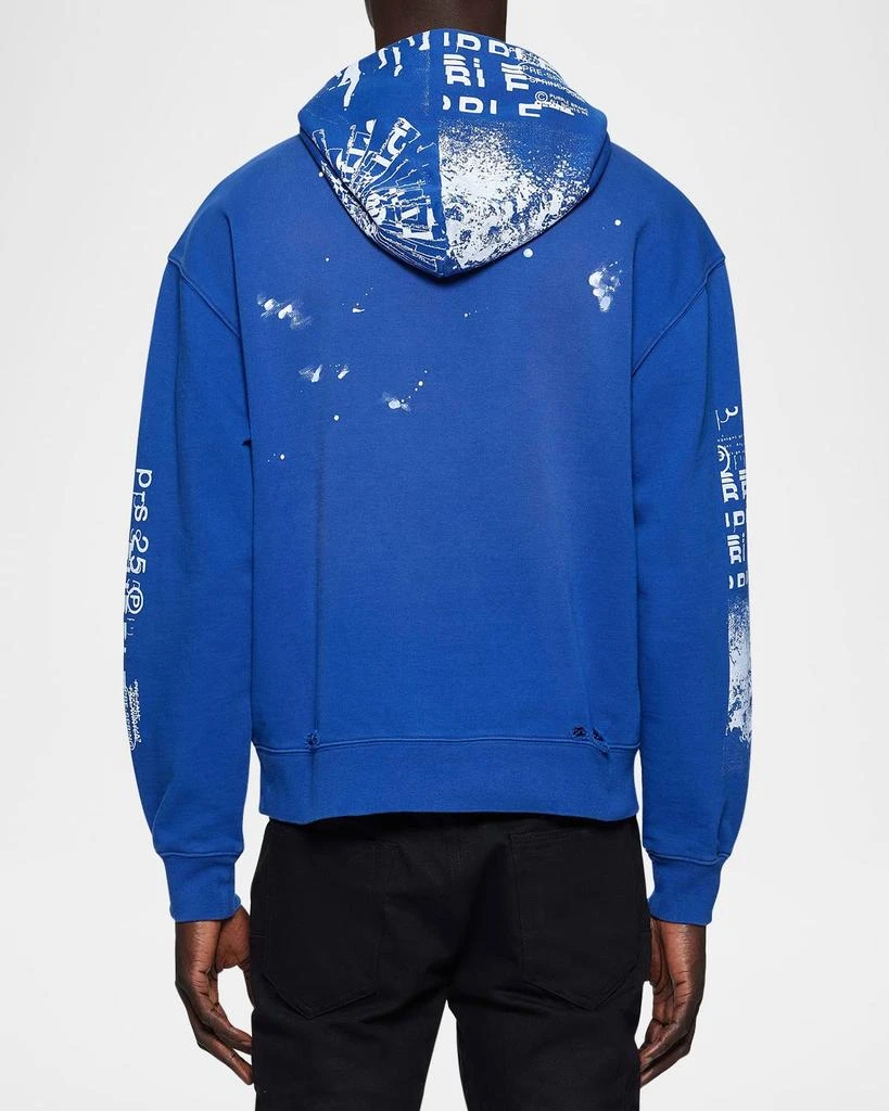 PURPLE Men's French Terry Graphic Hoodie 2
