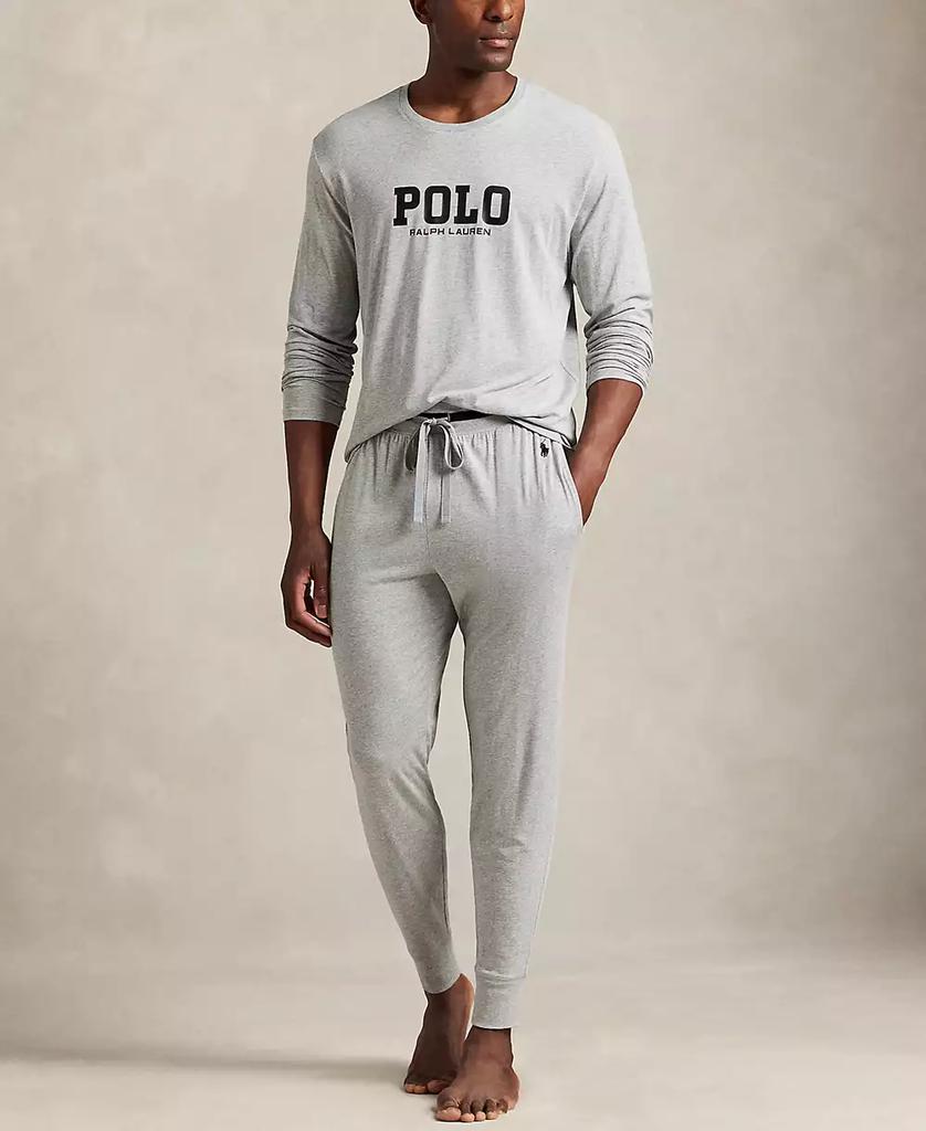 Ralph Lauren Men's Knit Logo Pajama Joggers